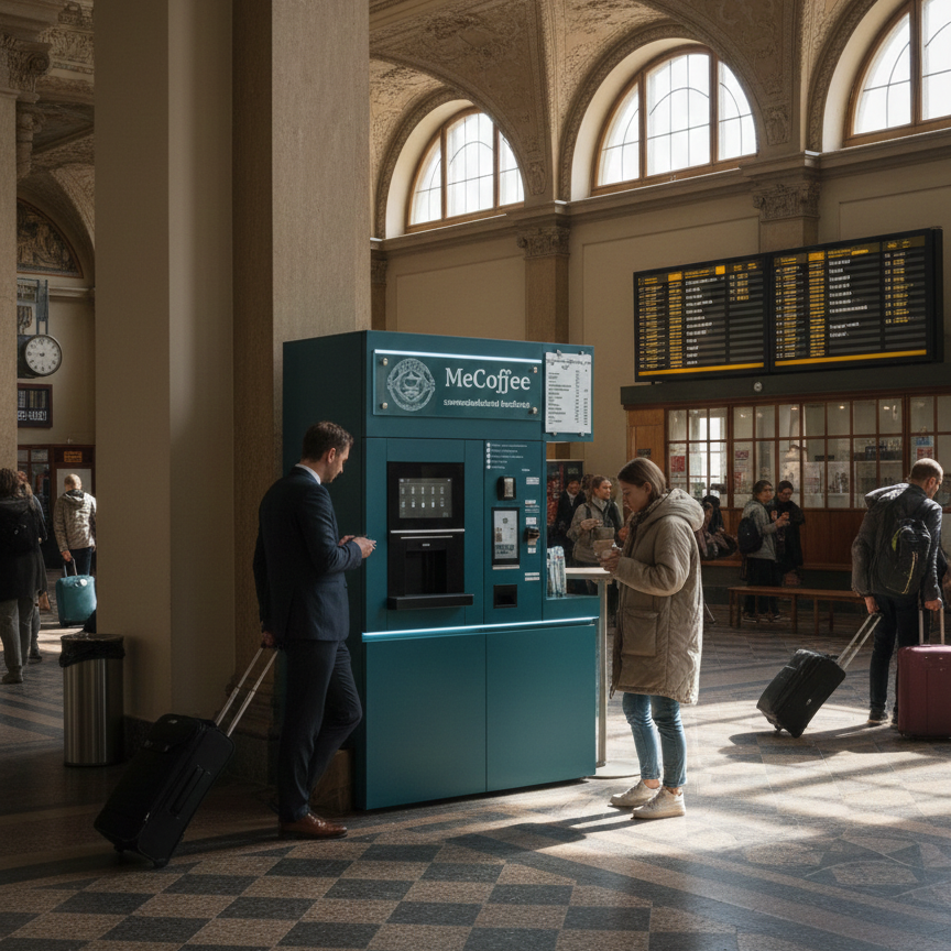 Vizualizace umístění automatu